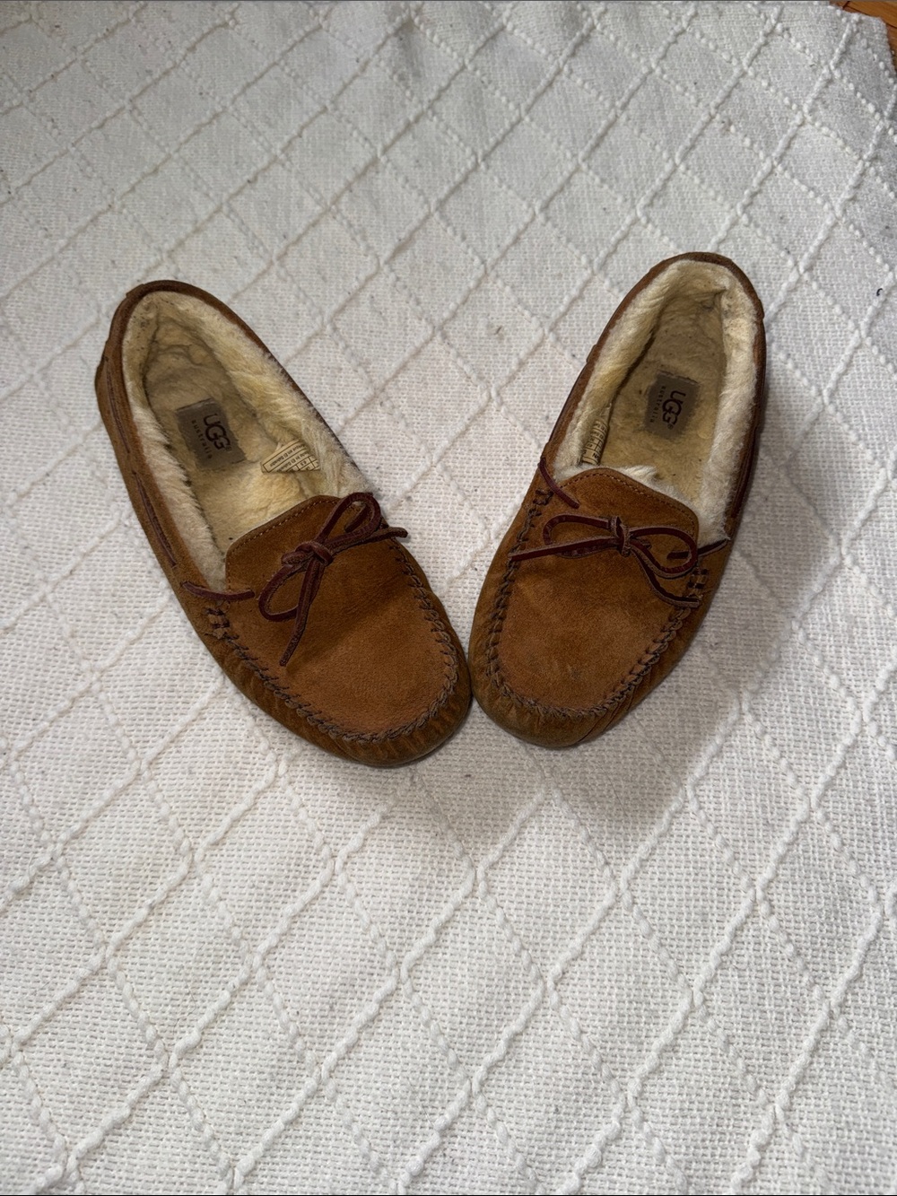 UGG Women’s Chestnut Suede Moccasin Slippers